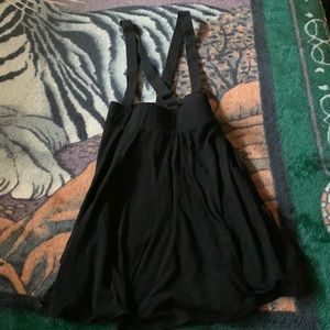 Black overall skirt